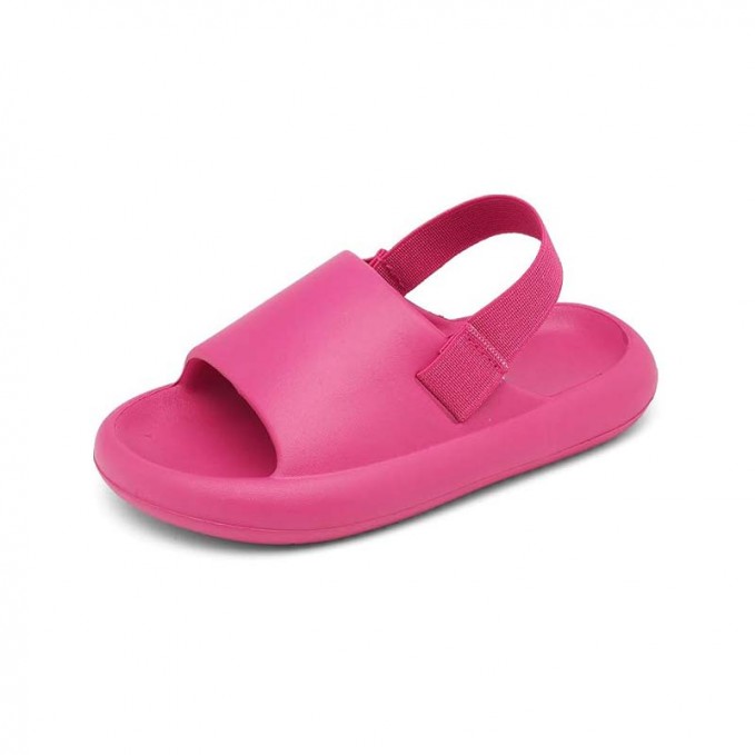 Super comfortable girls slippers with elastic back strap