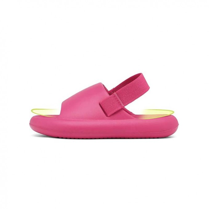 Super comfortable girls slippers with elastic back strap