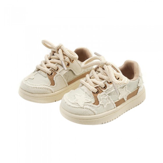 Fashion lace-up non-slip girls' sneakers