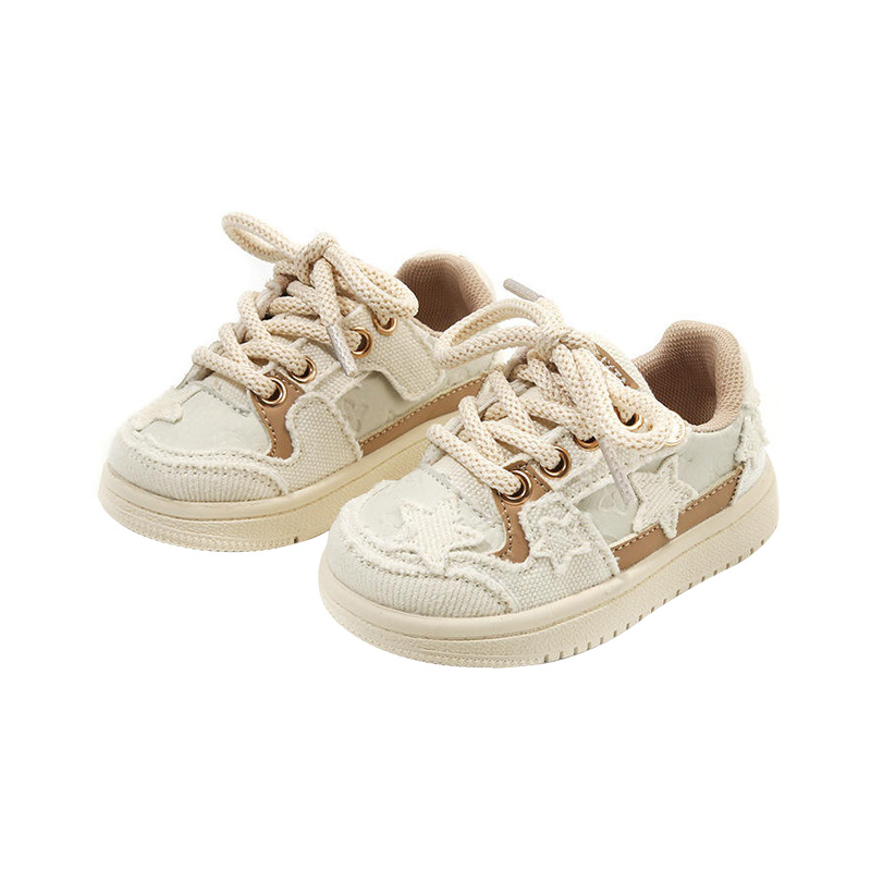 Fashion lace-up non-slip girls' sneakers