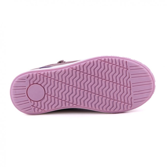 Love heart printed zipper non-slip girls' sports shoes