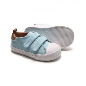 Double velcro canvas girls sports shoes