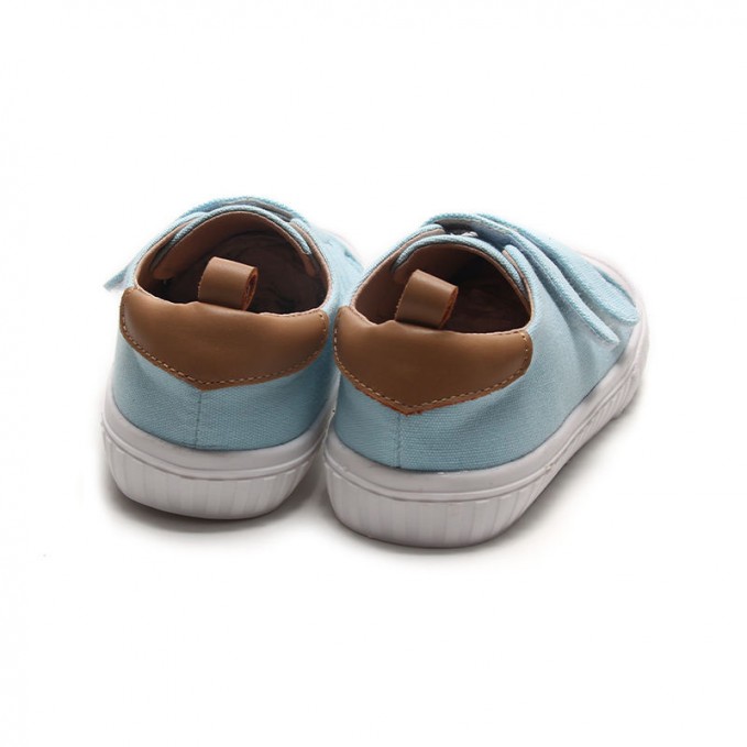 Double velcro canvas girls sports shoes