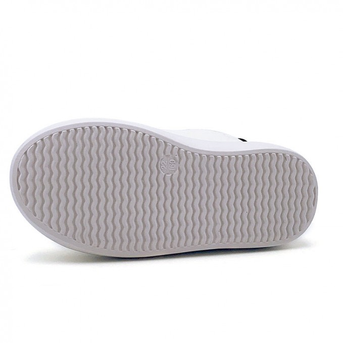Lightweight white velcro girls sneakers