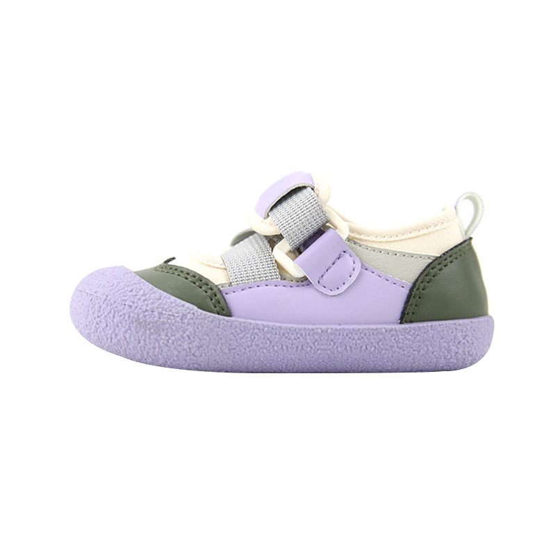 Round thick toe non-slip girls sports shoes