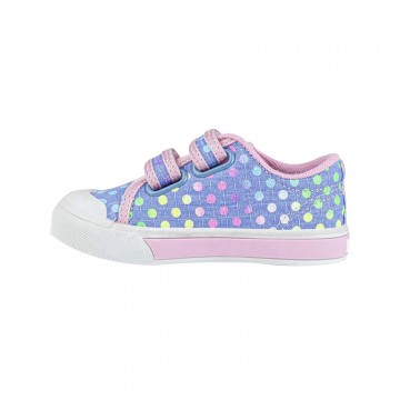Polka dot print Velcro girls sneakers