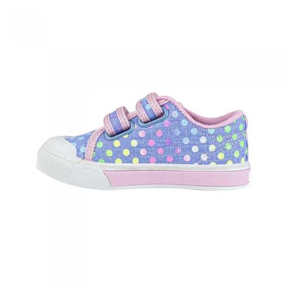 Polka dot print Velcro girls sneakers