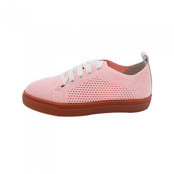 Wear-resistant knitted breathable girls' sports shoes