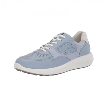 Blue classic breathable lace-up girls' sneakers