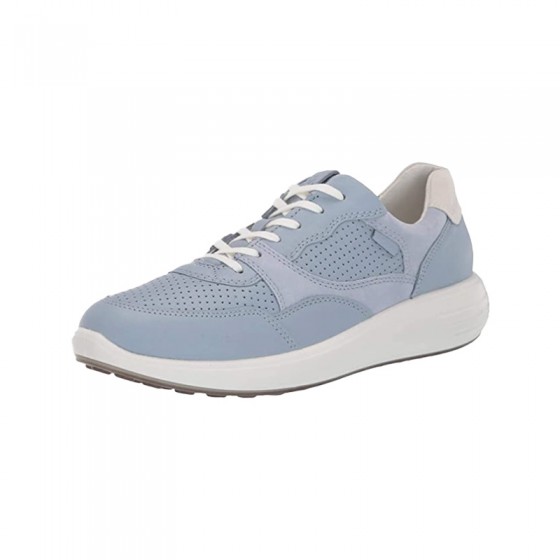 Blue classic breathable lace-up girls' sneakers