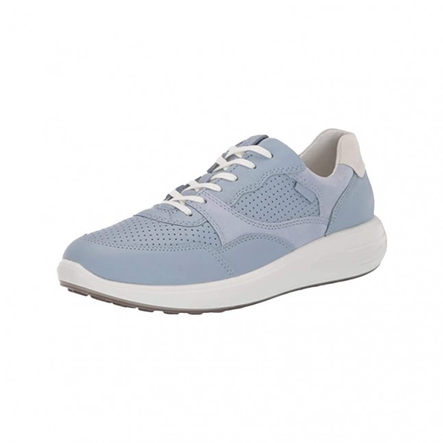 Blue classic breathable lace-up girls' sneakers