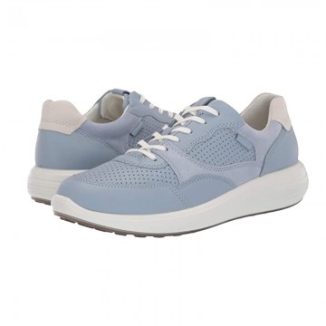 Blue classic breathable lace-up girls' sneakers