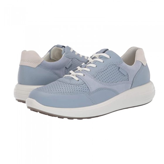 Blue classic breathable lace-up girls' sneakers