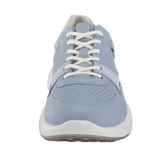Blue classic breathable lace-up girls' sneakers