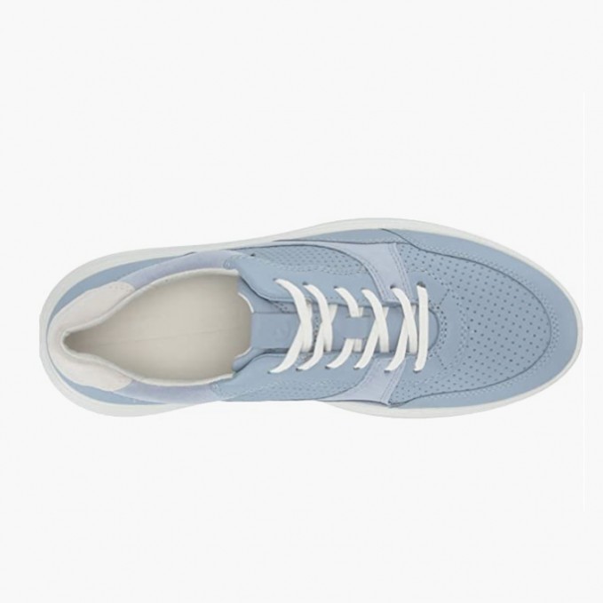 Blue classic breathable lace-up girls' sneakers